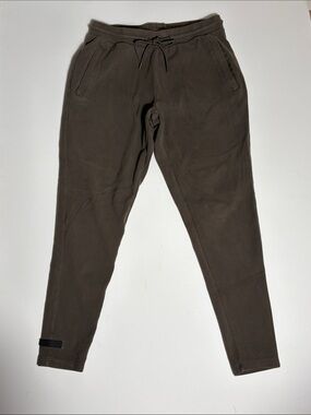 Alphalete Men’s Large Olive Green Performance Jogger Pants Drawstring Athletic
